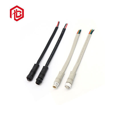 M12 Flat Plug IP67 Waterproof Circular Connectors 5A Copper FPC RF Solar Power System 3P