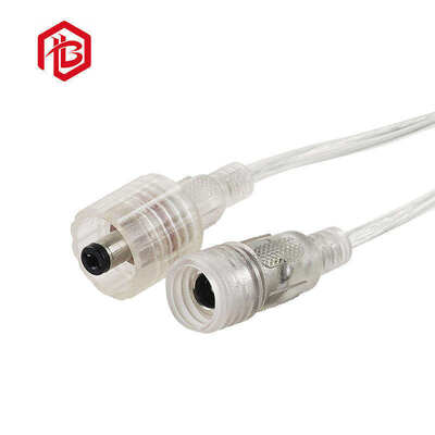 Transparent Copper Contact DC Male Female Waterproof IP67/IP68/IP69 Connectors for Aerospace FPC Street Neon LED Lighting