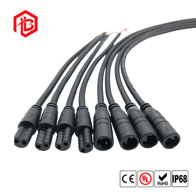 M8 Nylon Male/Female Waterproof Connector Plug for Aerospace RF/UHF Solar Power Systems with Copper Contact