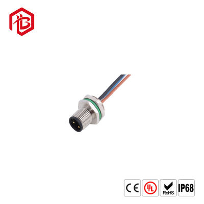 Kopen De achter Mannelijke Vrouwelijke Schakelaar van Front Panel Mount M12 maakt een Code 3pin 4pin 5pin 8pin 12pin waterdicht online manufacture