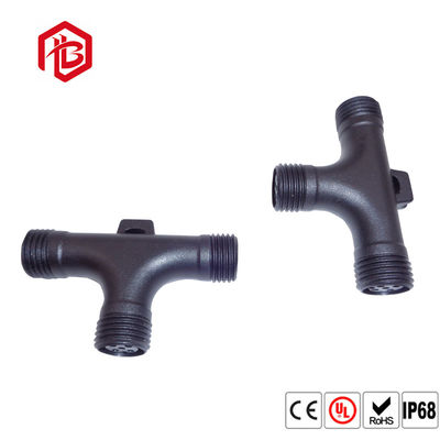 Kopen 2 3 4Pin 3 Way Type T waterdicht PVC mannelijk vrouwelijk connector Zwart online manufacture