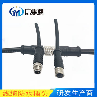 Kopen 6 7 8 pins M8 Custom Waterproof Connector Vliegtuigbouw Metalen rechte kop met draad online manufacture