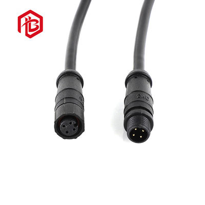Kopen Gepersonaliseerde M8 Nylon Gedrukt Achterste Waterdichte Luchtvaart Plug Signal Connector met IP 67 Rating in Zwart online manufacture