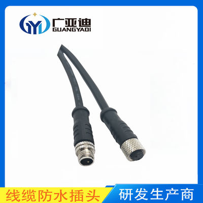 Kopen 2 3 4 pin kabel mannelijk vrouwelijk M8 metalen waterdichte connector online manufacture