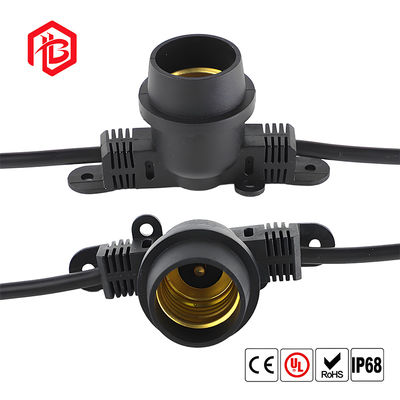 Kopen Wire Outdoor Socket Screw Base E27 Waterproof Holder with E27 Lamp Holder Base Holders Aerospace Grade Male/Female PCB Mount online manufacture