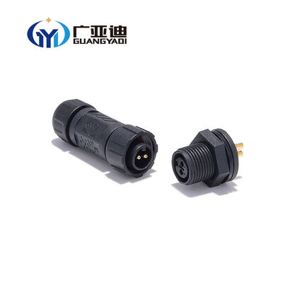 Kopen Montage Mannelijke Stekker Vrouwelijke Contactdoos IP68 Voeding Driver Elektrische Draad Connector M12 M16 M20 2-pins Ronde Waterdichte Connector online manufacture