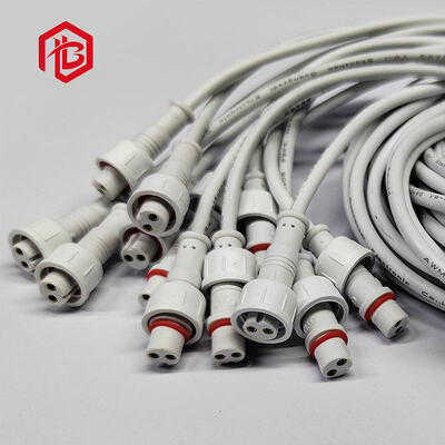 Kopen Aangepaste M11-M16 LED Straat IP68 Waterdichte Vergulde Koperen 14 AWG 2-5 Pins Mannelijke Vrouwelijke Docking Verlenging PVC Stroomkabel online manufacture