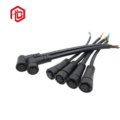 Kopen M12 Elleboog Waterdichte RF PCB Power Connectors Luchtvaart Stekkers Mannelijke/Vrouwelijke Niet-afgeschermde Veldbedrading Kabels PVC/PUR 1m 2m 5m online manufacture