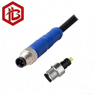 Kopen OEM ODM M5 4-pins koperen contact roestvrijstalen behuizing waterdichte circulaire connector voor zonne-energiesystemen en pc-toepassingen online manufacture