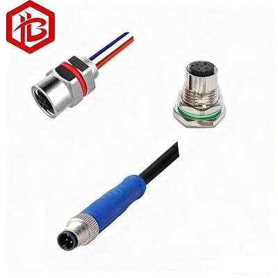 Kopen OEM ODM M5 4 pin mannelijk/vrouwelijk waterdicht cirkelvormig connectorkabel voor lucht- en ruimtevaart RF UHF PCB-toepassingen online manufacture