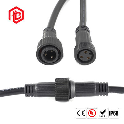 Kopen BETT M23 IP68 Waterdicht Zwart PVC Elektrisch Connector Led Buitenverlichting 2 Pin Man/Vrouw online manufacture