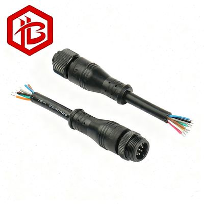 High Quality Waterproof Electrical Wiring Connectors M12 METAL PLUG 2 3 4 5 6  7 8 Pins