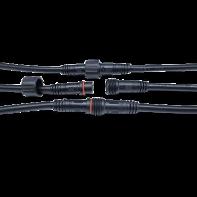 M15 IP65 Waterproof 16A Connectors 2pin Male Female Aerospace RF PVC Copper Contact Material Nylon Housing Power Wire