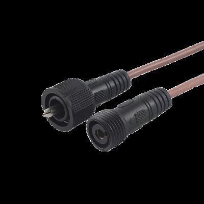 M15 IP65 Waterproof 16A Connectors 2pin Male Female Aerospace RF PVC Copper Contact Material Nylon Housing Power Wire