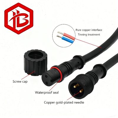 Customize 2 3 4  Pin M16 WITH CABLE  Waterproof Cable Connector
