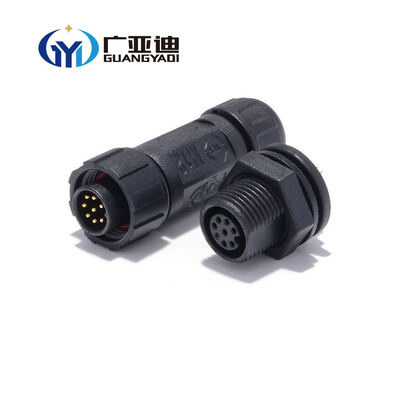 Assembly Male Plug Female Socket IP68 Supply Power Driver Electric Wire Connector M12 M16 M20 2Pin Circular Waterproof Connector