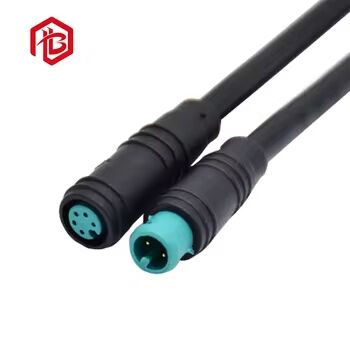 M8 2Pin Copper Contact Nylon IP68 Male Female Power Electric Bike Waterproof Cable Connector Plug