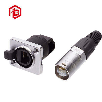 IP67/IP68 Aerospace Grade Outdoor Waterproof Copper Contact Ethercon 3PIN RJ45 Connector for Automotive & Aerospace Applications