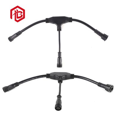 Large 3-Way Screw Male/Female Copper LED Waterproof Connector with Plug for Solar Power System and Microwave Applications