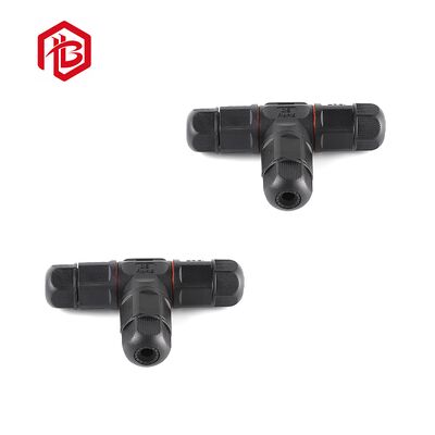 M19 Field Assembled 3 Way T Type Male/Female 2pin to 8pin Screw T-shaped IP67/IP68 Waterproof FPC/PCB/RF Power Connector