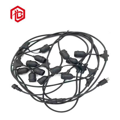 IP65 Waterproof LED Outdoor String Lights 48FT Warm White Colorful Lighting for Garden Customizable 3-Year 30000h Life Copper