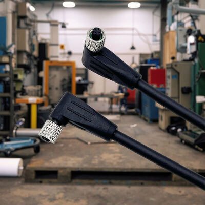 M8 Circular 4-Pin Copper Industrial Socket Sensor Waterproof IP68 Solar Power System Microwave Male Rear Panel Mount Connector