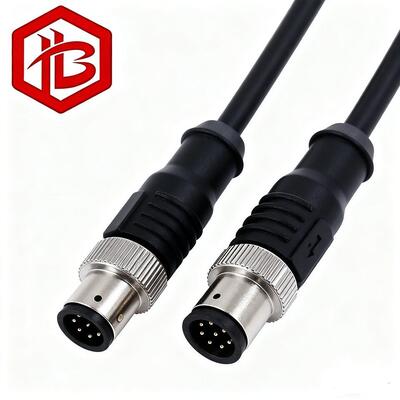 M12 Metal Plug Aerospace Male/Female UHF PCB RF 8A IP68 3-6 Pins a Code Canbus Overmolding Connector