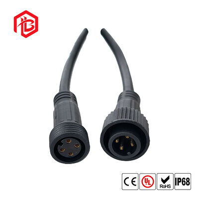 M23 Waterproof Male/Female Copper Connector with Cable RF/UHF Rated 16A for Solar Power Systems
