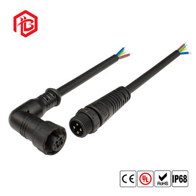 M12 RIGHT-ANGLED ELBOW Waterdicht Connector Man/Vrouw Koper 6A voor microwave-toepassingen in de luchtvaart